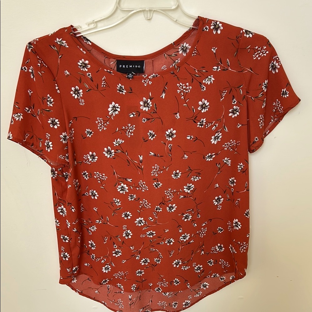 Premise Rust Floral Top